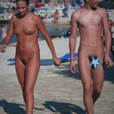 Nude boy and girl